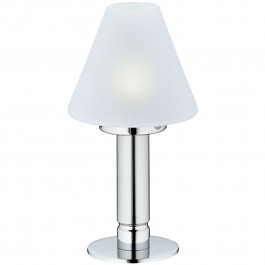 Table lamp with glass, satin Pure